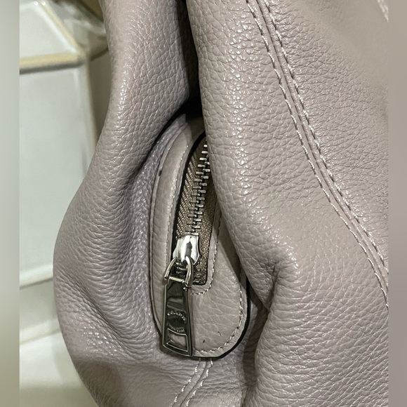 Coach Lexy Large Fog (Grey) Pebble Shoulder Bag - Picture 10 of 16
